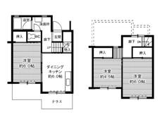 Planta 3DK Village House Sasagawa em Yokkaichi-shi