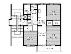 Planta 3DK Village House Sasagawa em Yokkaichi-shi