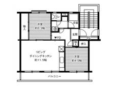 Planta 2LDK Village House Sasagawa em Yokkaichi-shi
