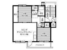 Yokkaichi-shi मा Village House Sasagawa को 2LDK फ्लोरप्लान