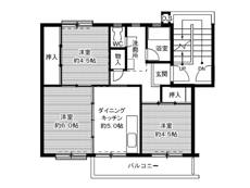 Planta 3DK Village House Sasagawa em Yokkaichi-shi
