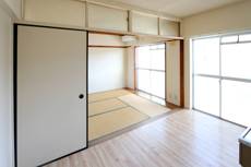 Living Room in Village House Shiranui in Uki-shi