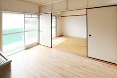 Living Room in Village House Yoshii 2 in Ukiha-shi